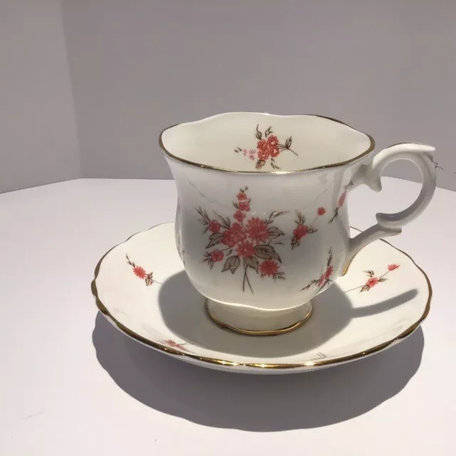 Crown Staffordshire Fine Bone China Made in England Tea Cup And Saucer