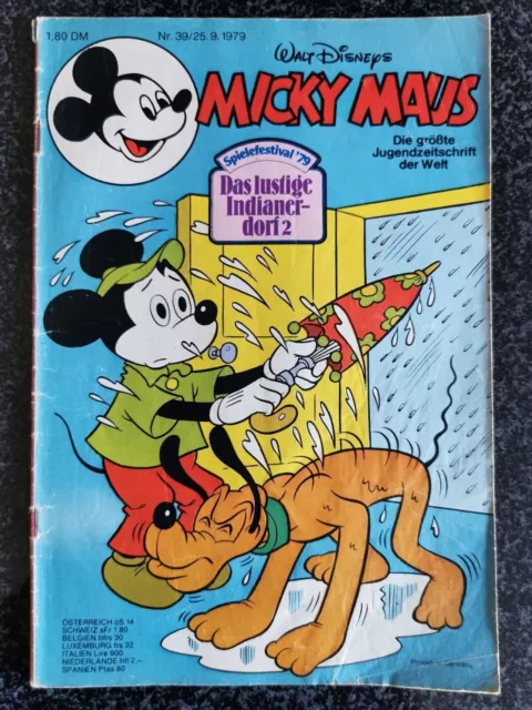 Micky Maus Comic Heft 1979 Nr 39 incl. Beilage