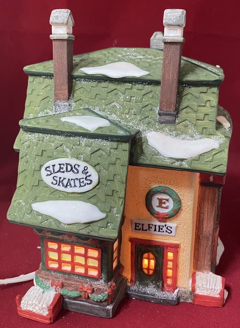 Dept 56 North Pole Series Elfies Sleds & Skates 1992 Heritage Village Collection