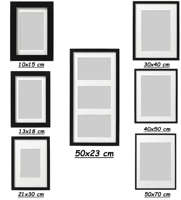 IKEA RIBBA BLACK Picture Photo Frame Square Photo Display Frames Home