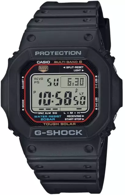 Orologio Uomo Casio G-SHOCK in Resina THE ORIGIN Multifunzione GW-M5610U-1ER Ner