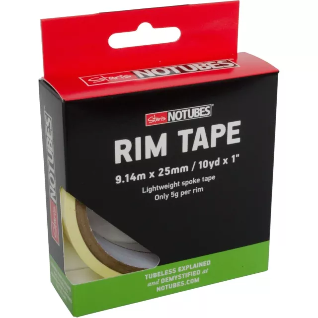 Stans NoTubes Rim Tape 21mm, 25mm, 27mm, 30mm, 33mm, 36mm and 39mm