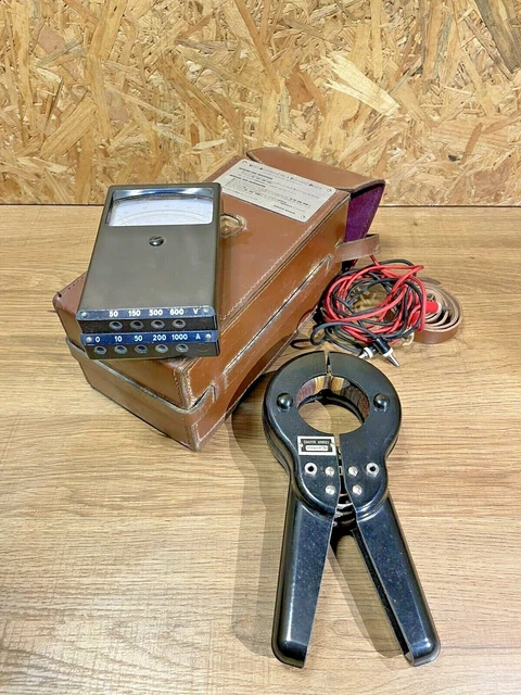 Ancien Multimètre Chauvin Arnoux V.a.t.p  + Pince Bakelite, Années 60