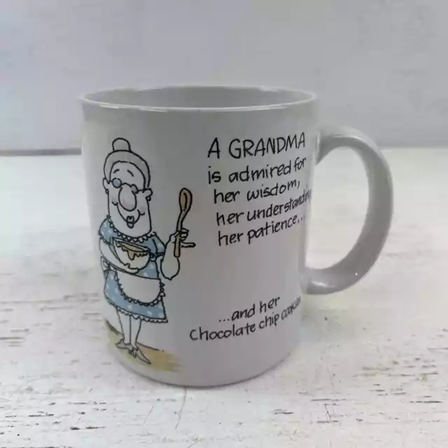 Hallmark 1988 A Grandma Coffee Tea Mug Cup Shoebox Greetings Humor