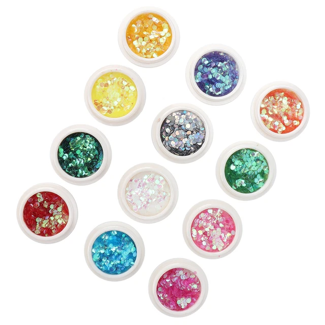 12 Pezzi Di Paillettes Miste Per Manicure Unghie Di Perle Artificiali