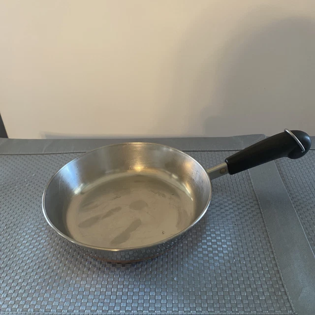 Revere Ware 7" Copper Bottom Stainless Steel Skillet Sauté Pan MADE IN USA