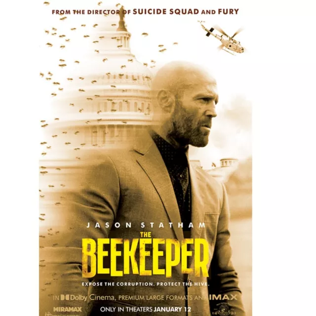 THE BEEKEEPER (2024) Jason Statham Movie HD DVD Free shipping 10.45