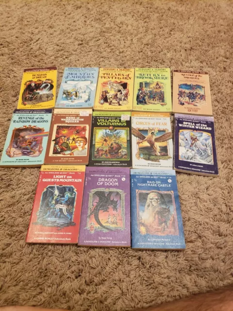 13 Dungeons & Dragons Endless Quest Choose Your Own Adventure Book Lot Originals