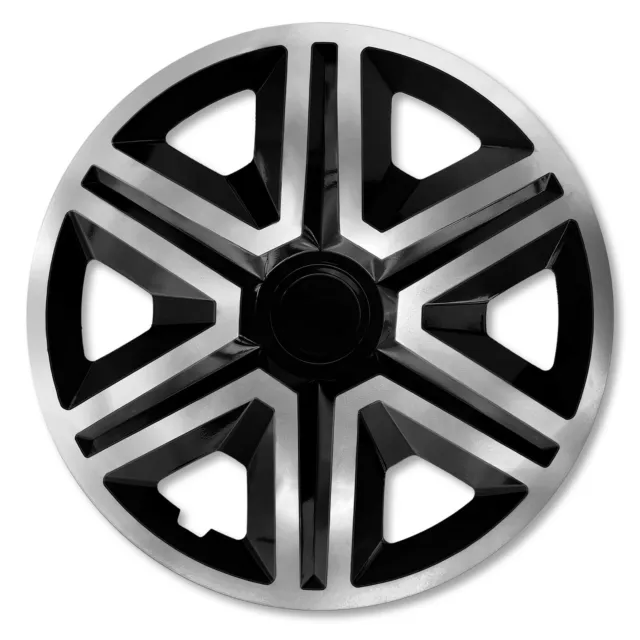 HUB CAPS 16" Wheel Trims 16 Inch HQ ABS Plastic Universal Push-In Set of 4 ~080~