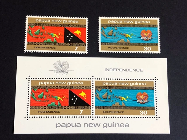 PAPUA NEW GUINEA Stamps 1975 Independence Set of 3 ( MUH / MNH ) $2.00 ...