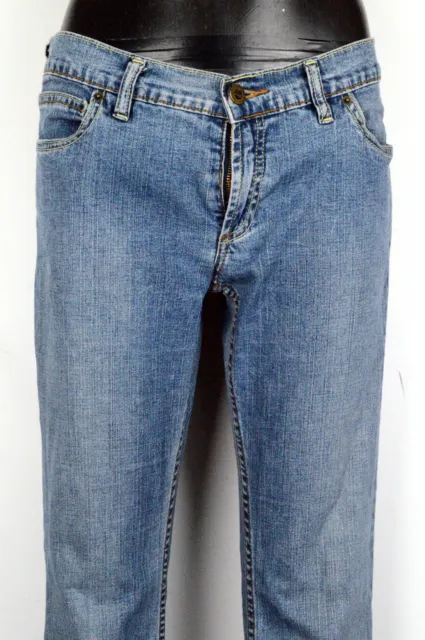 Jeans Donna Timberland Denim Pantalone Taglia W29 IT43 Elasticizzato Blu Cotone 2