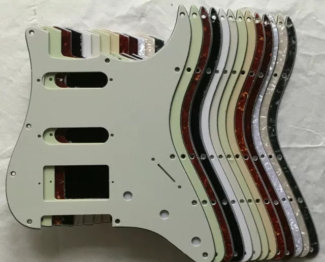 Stratocaster PAF/EMG Modern HSS 11 Loch Schlagbrett US/MiM/MiJ/Leer, viele Farben