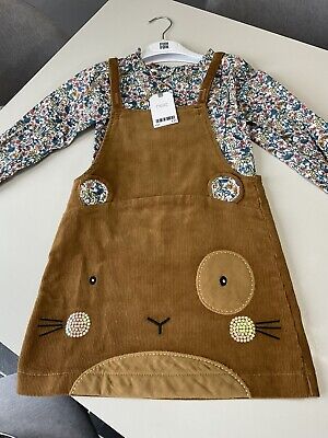 Next Pinafore Dress & Blouse Outfit/Set Age 4-5 BNWT