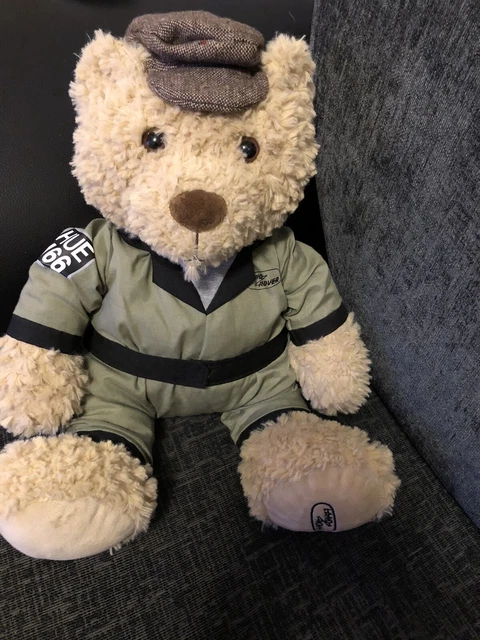 LAND ROVER HUE 166 Collectable Teddy Bear With Flat Cap And Car ...