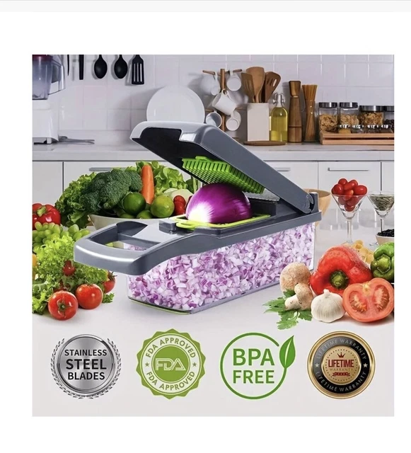 16 IN 1 Vegetable Chopper Salad Fruit Mandolin Slicer Food Dicer Peeler