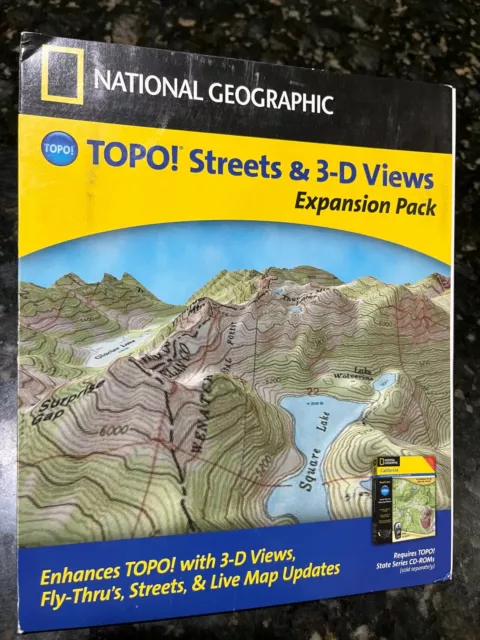 National Geographics Topo Streets & 3-D Views CD