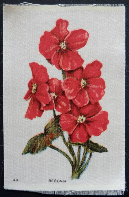 GARDEN FLOWERS of the WORLD  1913 Imperial Tobacco Silk  LARGE