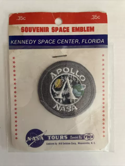 Vintage NASA Tours TWA Apollo Patch Kennedy Space Center New in original Package