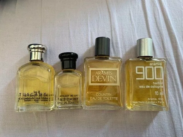 3 eau de parfum TUSCANY + 1 eau de Cologne Aramis