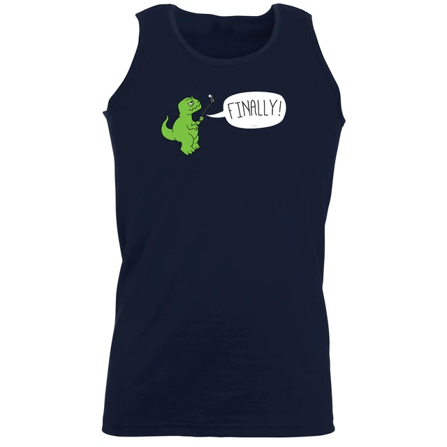 Gilet da allenamento Trex Finally Selfie Dinosauro Divertente Novità Tank Top Palestra