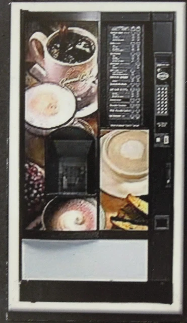 1:24th SCALE 2D MINIATURE COFFEE VENDING MACHINE