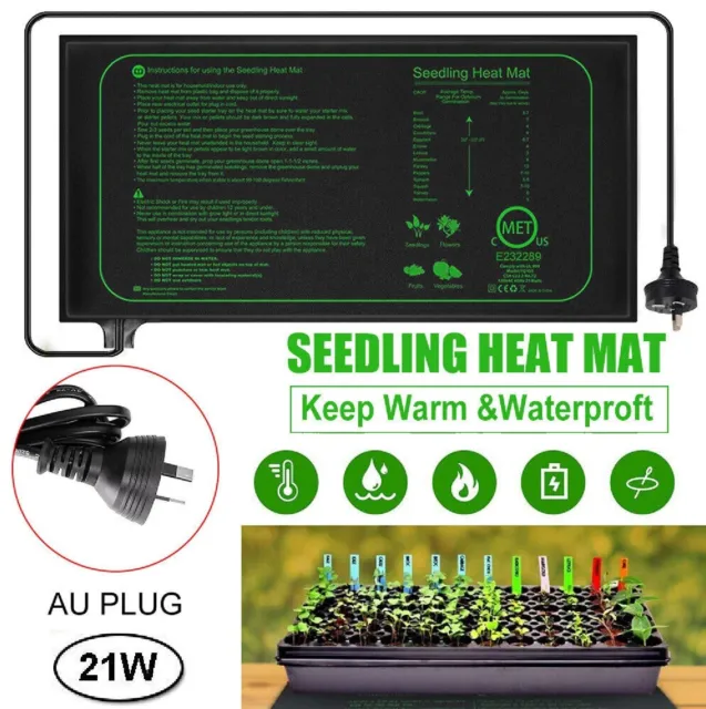 Seedling Heating Mat Heat Pad Seed Germination Starter Sprout Propagator 220V AU