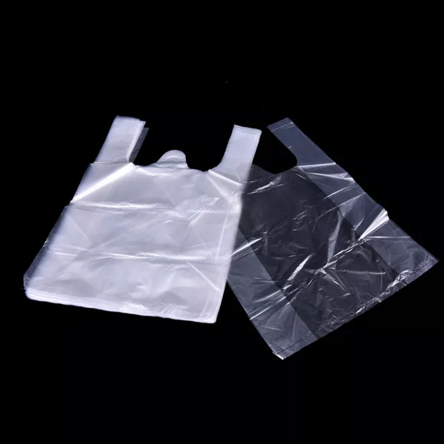 46X15*23cm Plastic T-Shirt Retail Shopping Supermarket Bags Handles PackaginY,FM