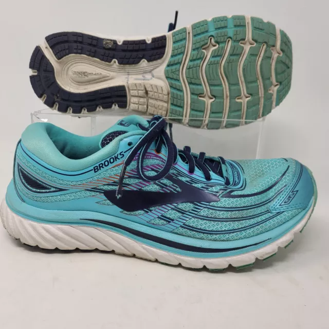 BROOKS GLYCERIN15 RUNNING Shoes Blue Athletic Sneaker Womens Size 9 $24 ...