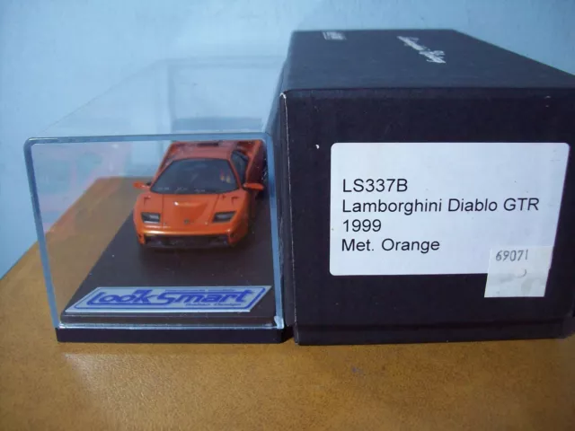 1/43 Looksmart Ls337B Lamborghini Diablo Gtr 1999 In Metallic Orange