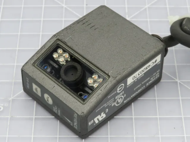 Keyence SR-510 Barcode Scanner Sensor 5 VDC 400mA Class 2 T189212