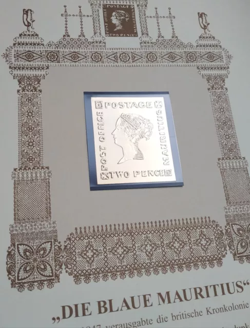 RARITTEN IN GOLD : Die Blaue Mauritius * Sammeln / Briefmarke Selten