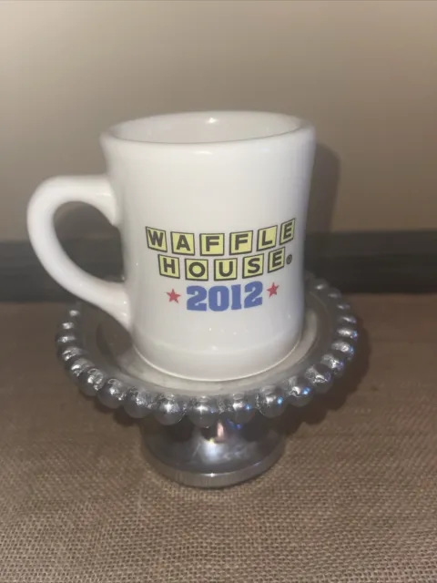 Waffle House 2012 Brand “America The Beautiful” Coffee Mug Heavy Diner Style