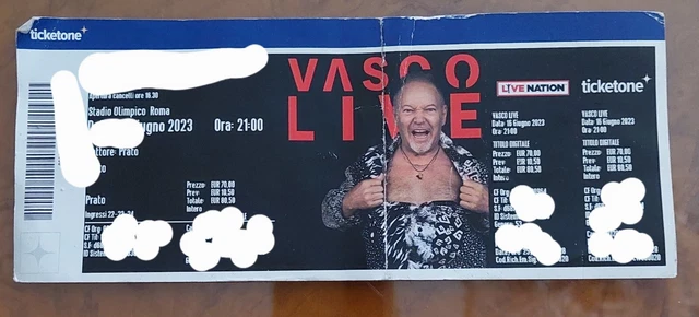 Biglietto Vasco Rossi 2023 Roma Usato