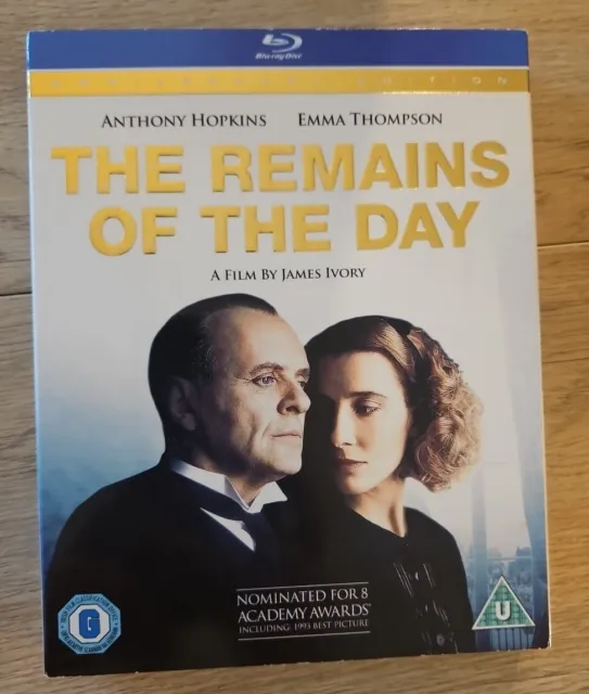 The Remains of The Day,Blu-Ray,w/Slipcover,Anthony Hopkins,Emma Thompson,j.Ivory