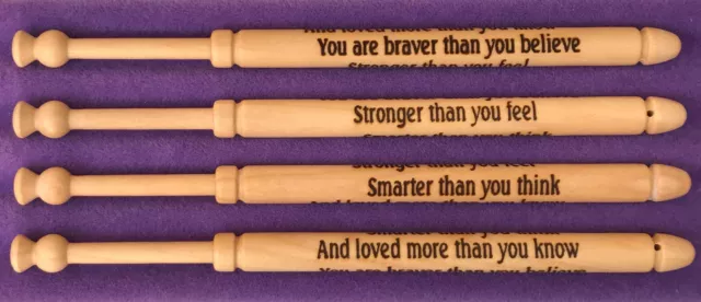 'You are braver than you believe' Bobbin by Harlequin Lace