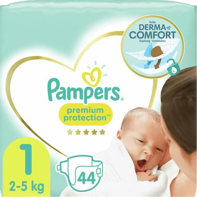 LOT DE 5 - PAMPERS - Premium Protection New Baby - Couches taille 1 (2-5 kg) - 4