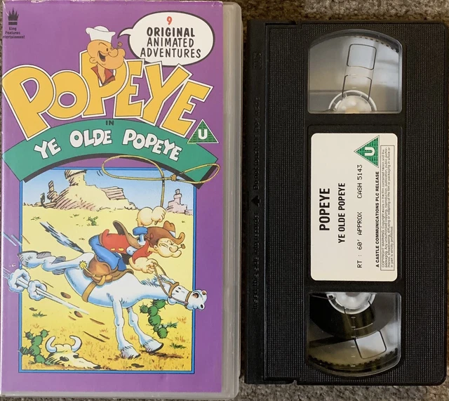 POPEYE IN YE Old Popeye Animated VHS VIDEO EUR 8,02 PicClick IT