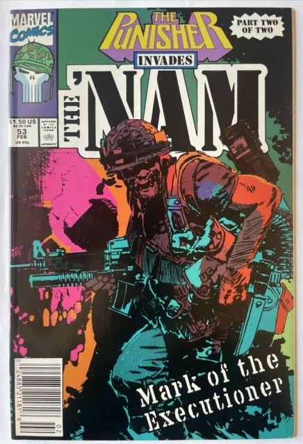 Punisher Invades The ‘Nam #53 • KEY Origin of Punisher Skull! (Marvel 1991)