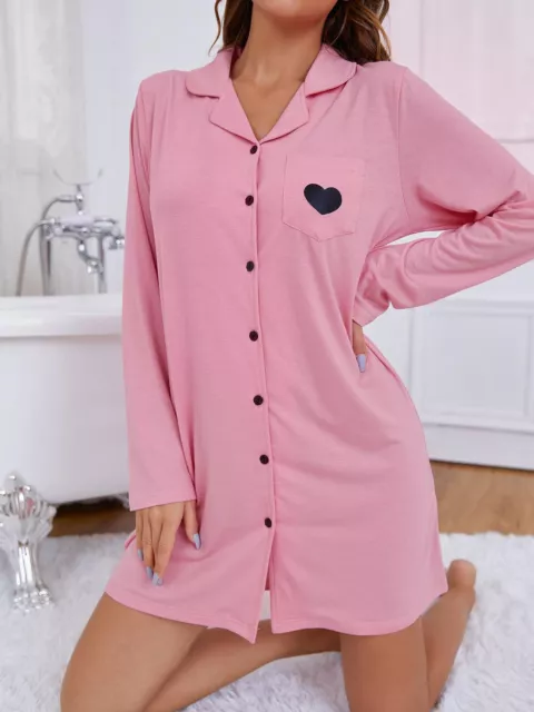 nightdress women's Women's pajamas cardigan long sleeve home wear