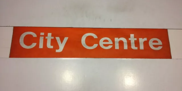 South Wales Bus Destination Blind 2 33"- (Orange) City Centre Swansea