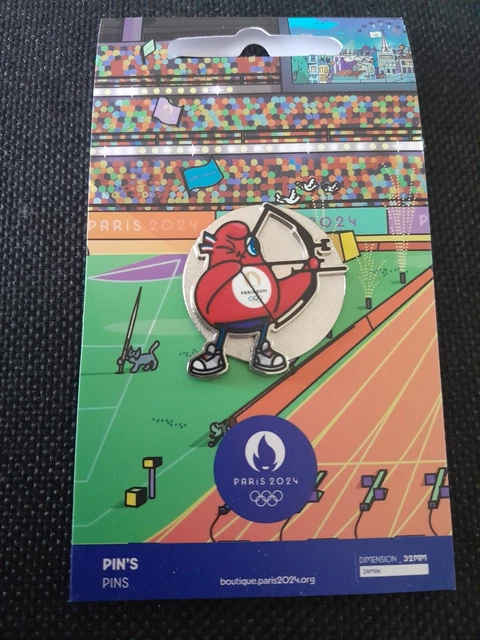 Pin's Air France Jeux Olympiques Paris 2024 - Insigne Broche Collector - Fabriqué En France