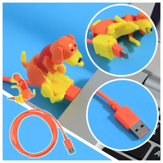 Toy Dog Smartphone Charging Line Cute Micro Type C Small Puppy Data Cable