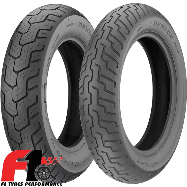 Coppia Gomme Moto Dunlop D404 100/90-19 57H + 140/90-15 70H [4]