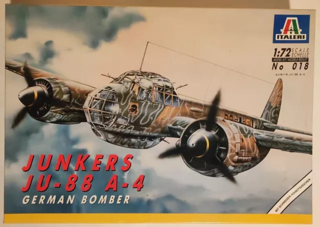 Junkers Ju-88 A-4 German Bomber Italeri 1/72 N°018