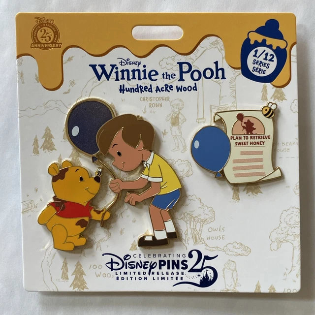 DISNEY WINNIE THE Pooh Christopher Robin Hundred Acre Wood January Pin ...
