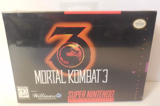 Mortal Kombat 3 (Super Nintendo Entertainment System, 1995) SNES FACTORY SEALED