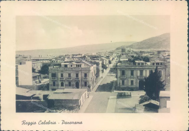 z115 cartolina reggio calabria citta' panorama