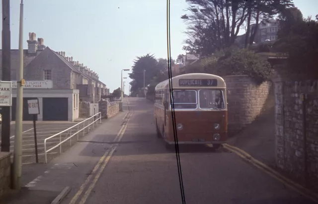 Original DEVON GENERAL Bus Slide . AEC Reliance Weymann VDV799 . Brixham 1969