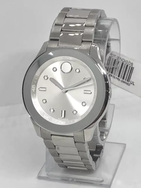 Movado Bold 3600716 Orologio da donna al quarzo acciaio inox tutto argento 38 mm