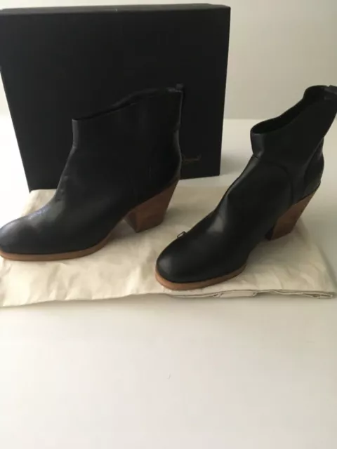 Rachel Comey Penpal black calfskin boots size 8 3